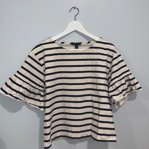 JCrew Bell Sleeve Top